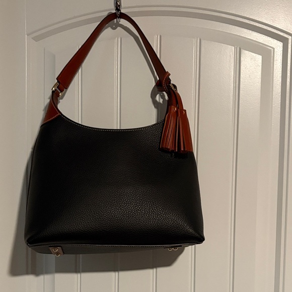 Dooney & Bourke Black and Brown Hobo Bag - Picture 3 of 15